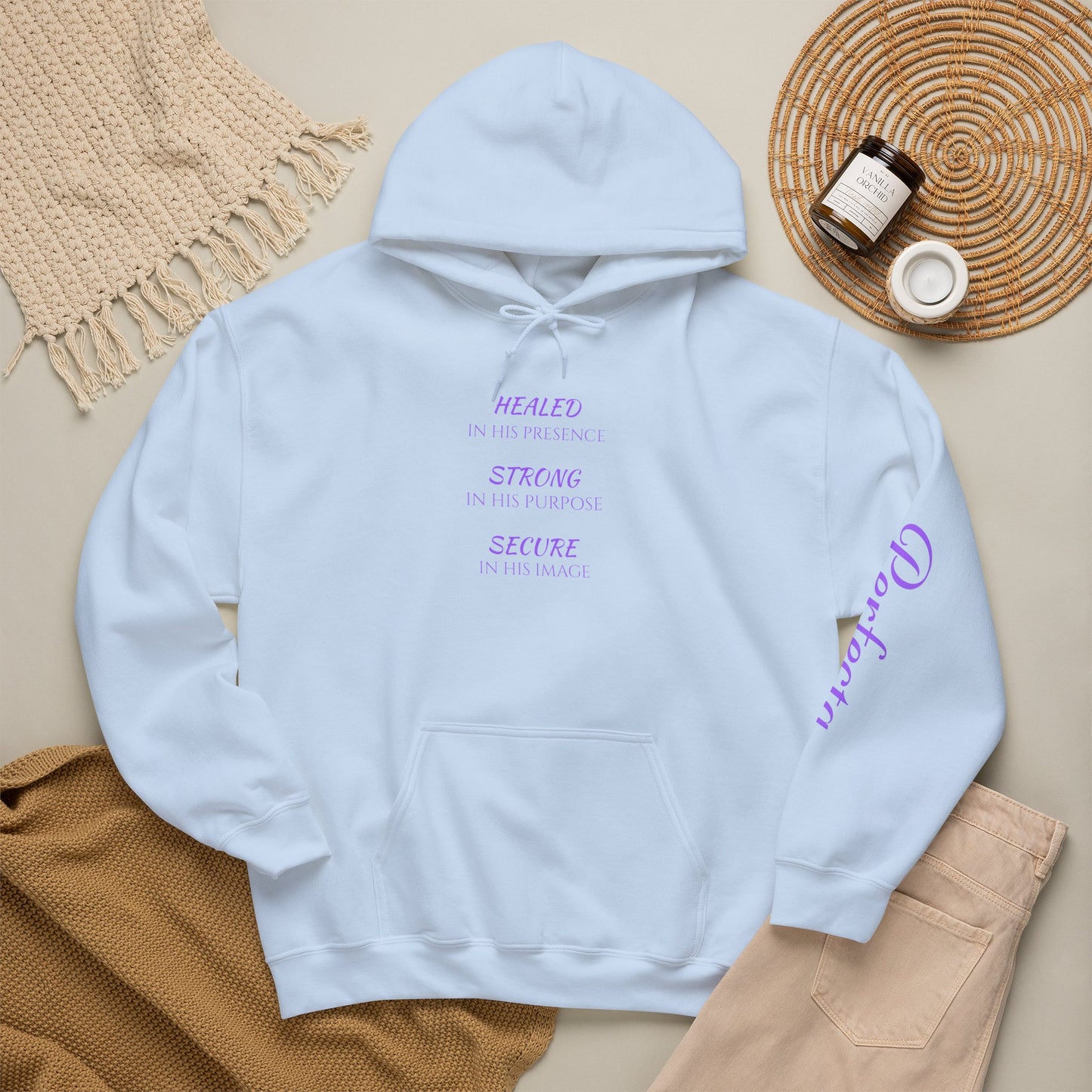 "Healing | Strong | Secure" Hoodie Inspirational Hoodie