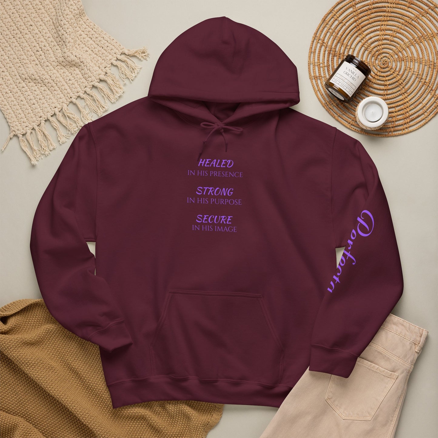 "Healing | Strong | Secure" Hoodie Inspirational Hoodie